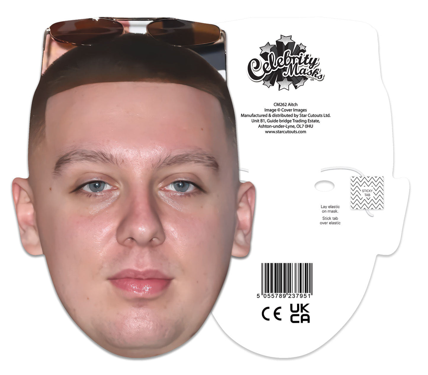 CM262 Aitch Single Cardboard Face Mask