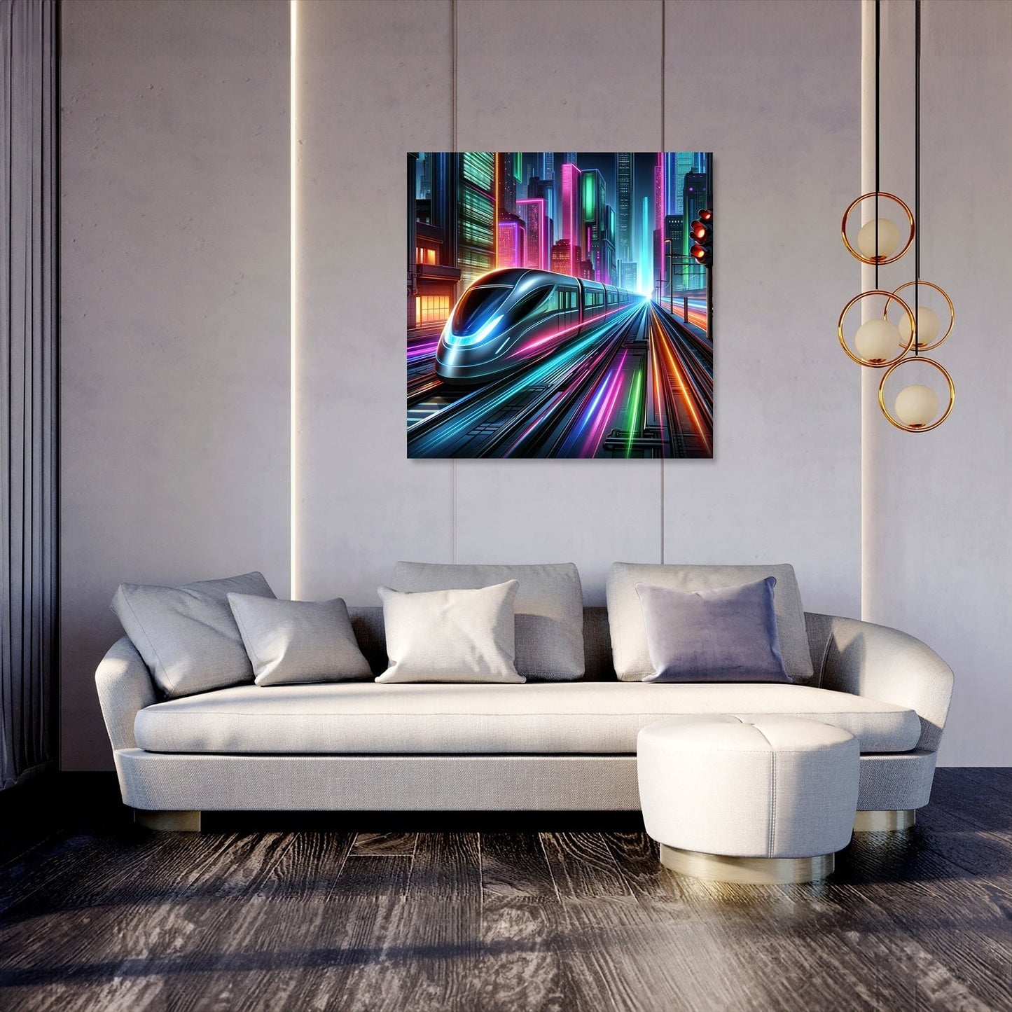 Neon Velocity Canvas