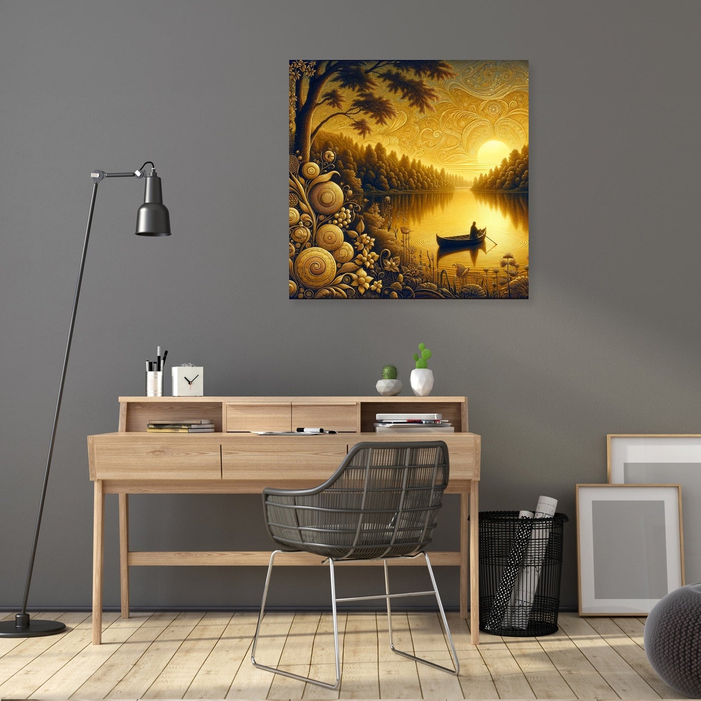 Twilight Serenity Lakeside Canvas