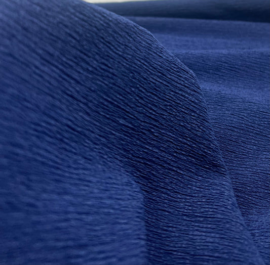 Navy Textured Tree Bark Stretch Dress Craft Fabric