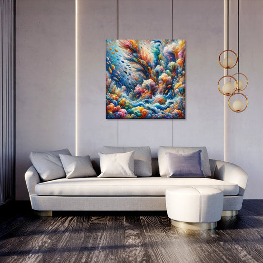 Coral Harmony Canvas