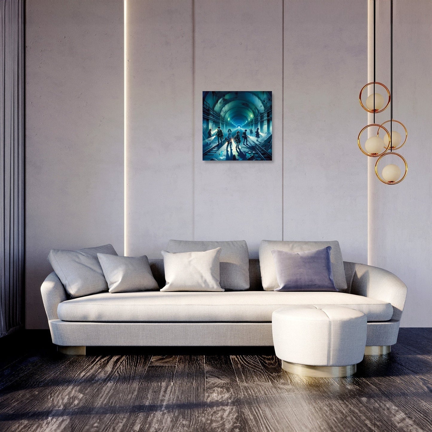 Subway Shadows Canvas