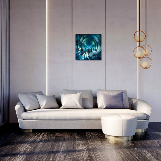 Subway Shadows Canvas