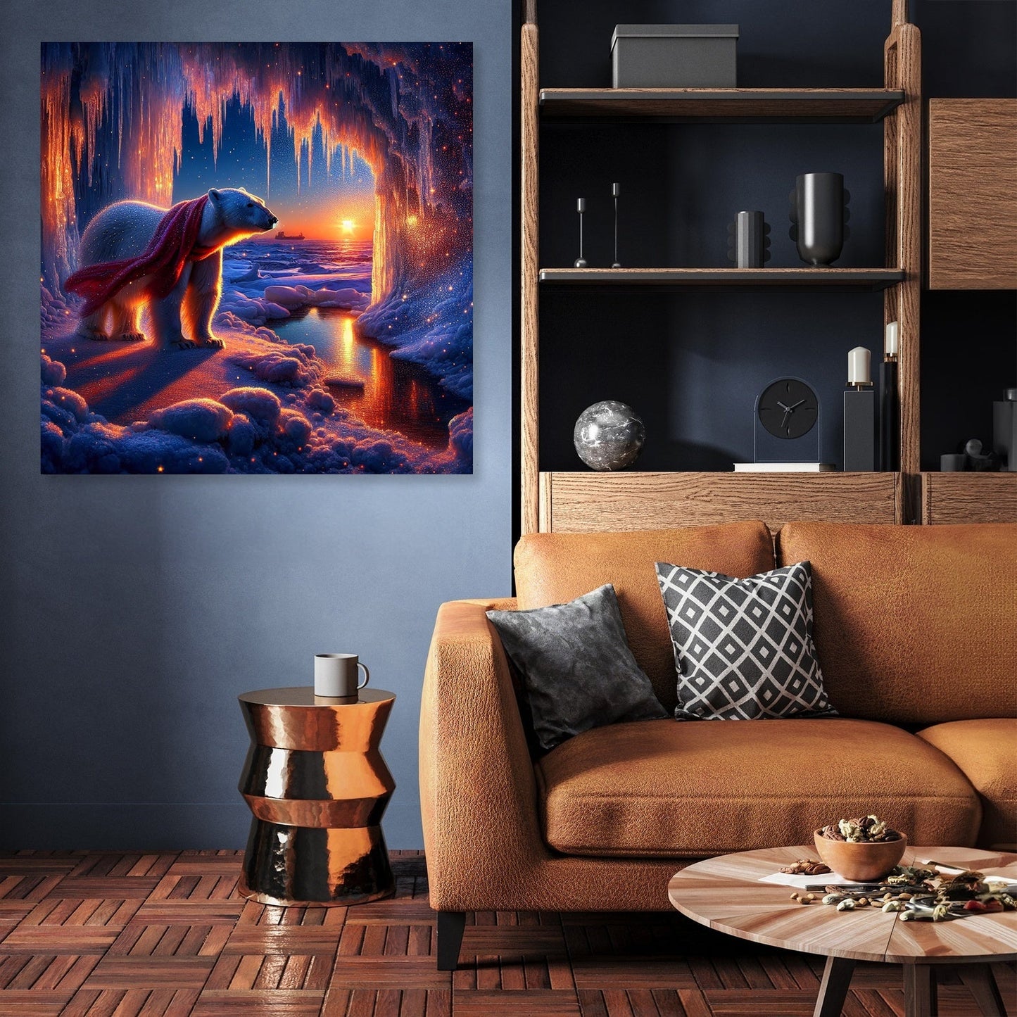 Dusk Majesty: Polar Serenity Canvas
