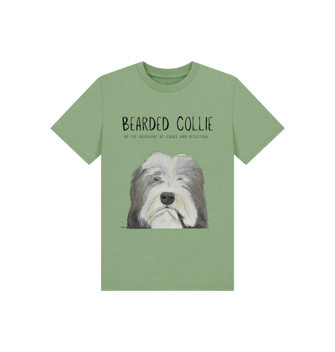 Tiny Hairicane: Bearded Collie Child's T-Shirt of Chaos & Cuddles!