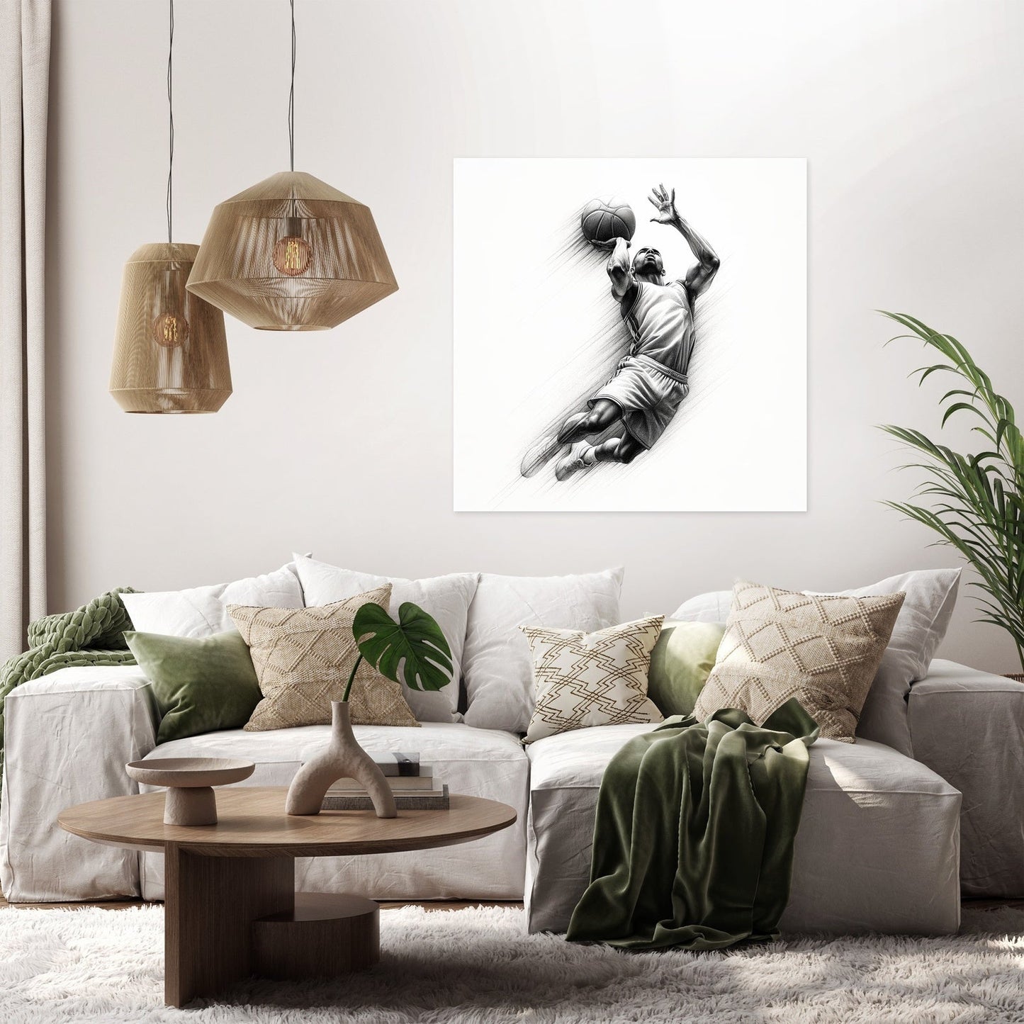 Jump Shot Elegance Canvas