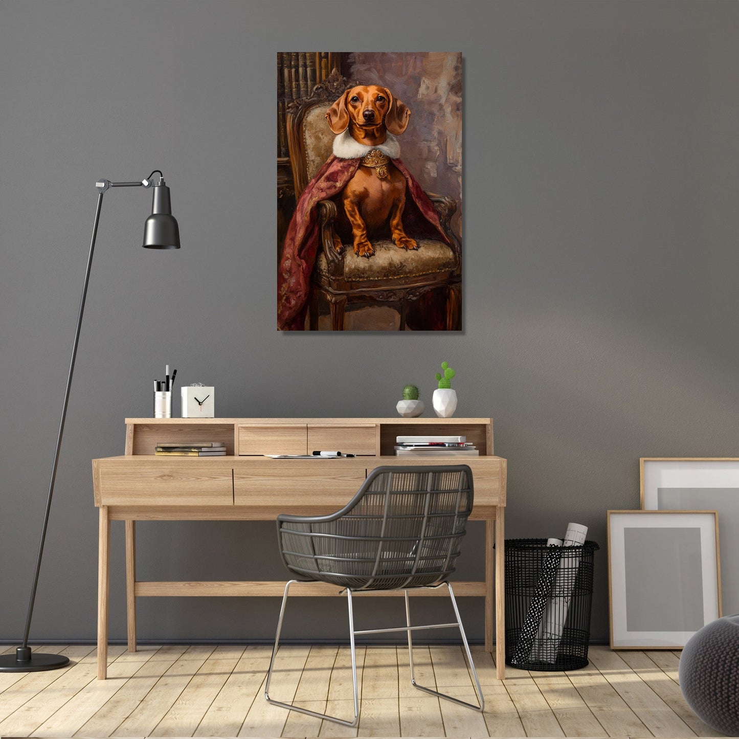 Regal Dachshund Twilight Canvas