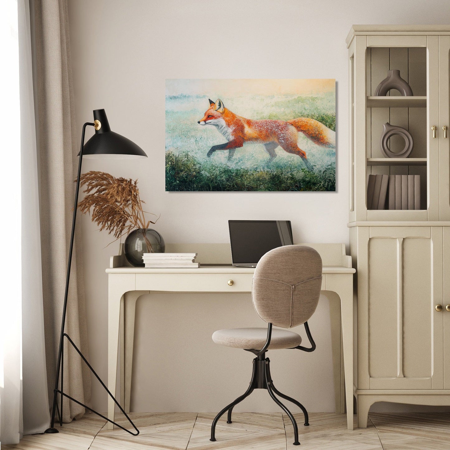 Red Fox Dawn Canvas
