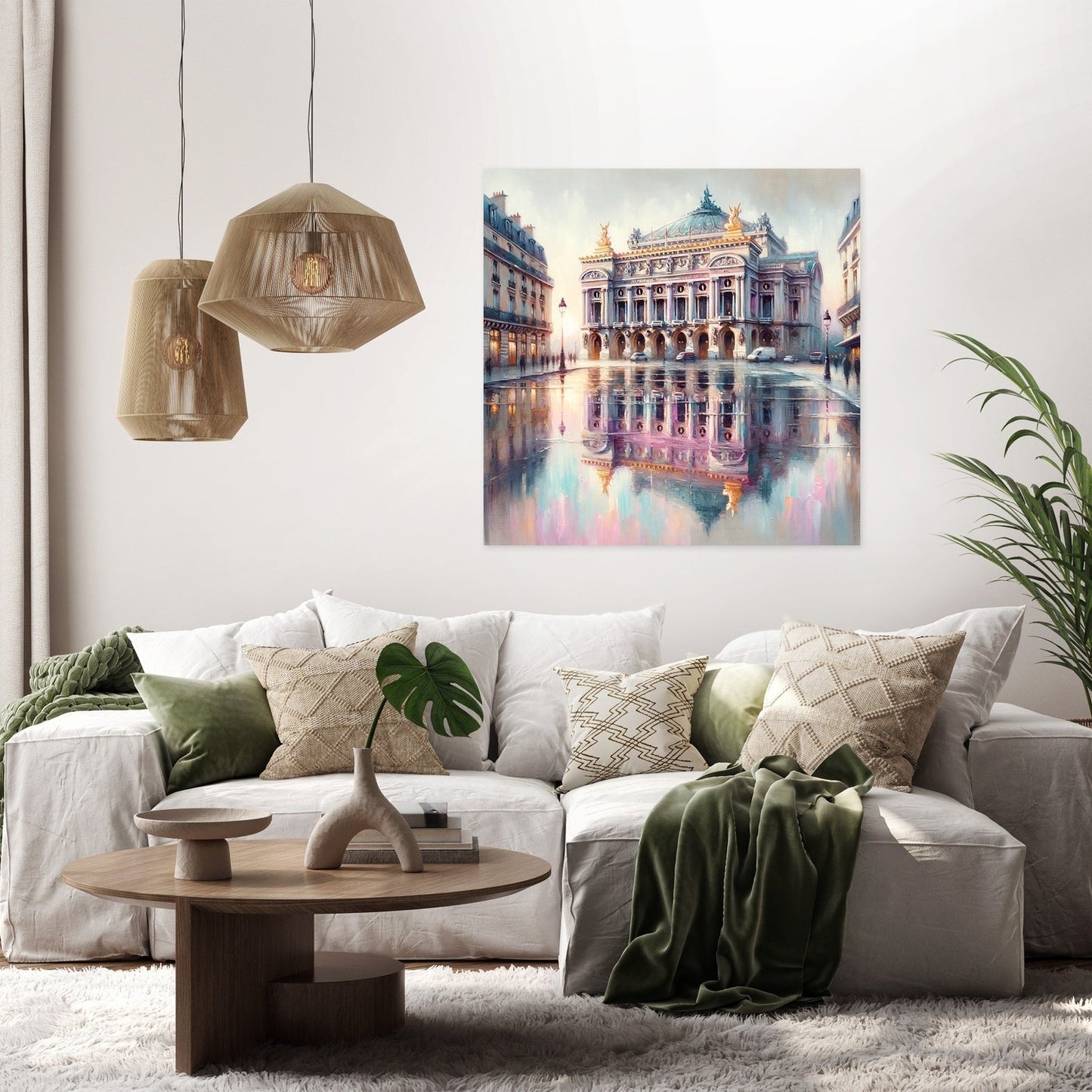 Opera Garnier's Reflection Paris Canvas
