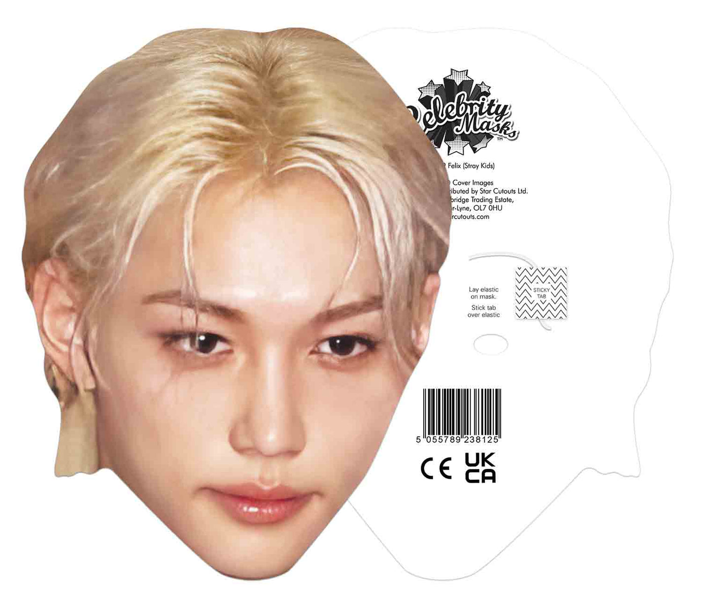 CMP21 Stray Kids  Six Cardboard Face Masks  - 2 x Felix, 2 x Han, 2 x Hyunjin