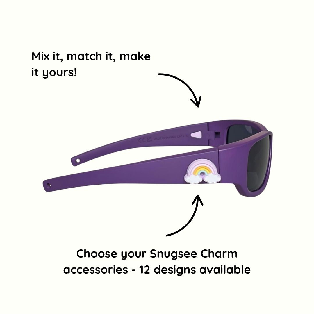 Plum Purple Kids Sunglasses | Polarised Lens | Classic Fit | 3-5 Years