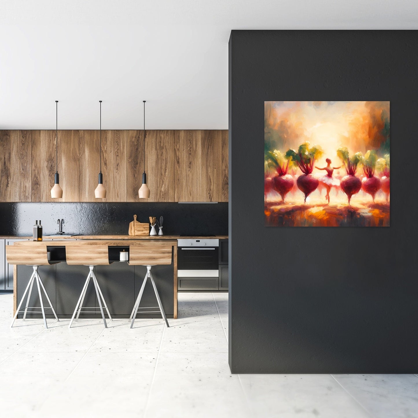 Beetroot Ballet Bliss Canvas