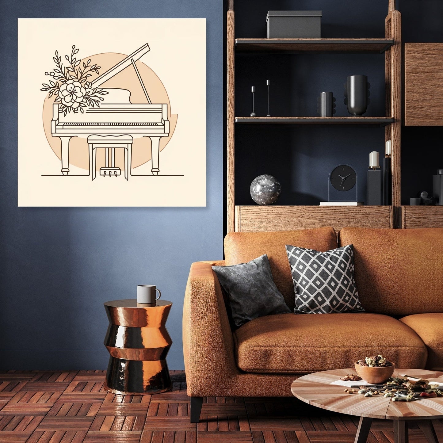 Musical Harmony in Pastel Canvas