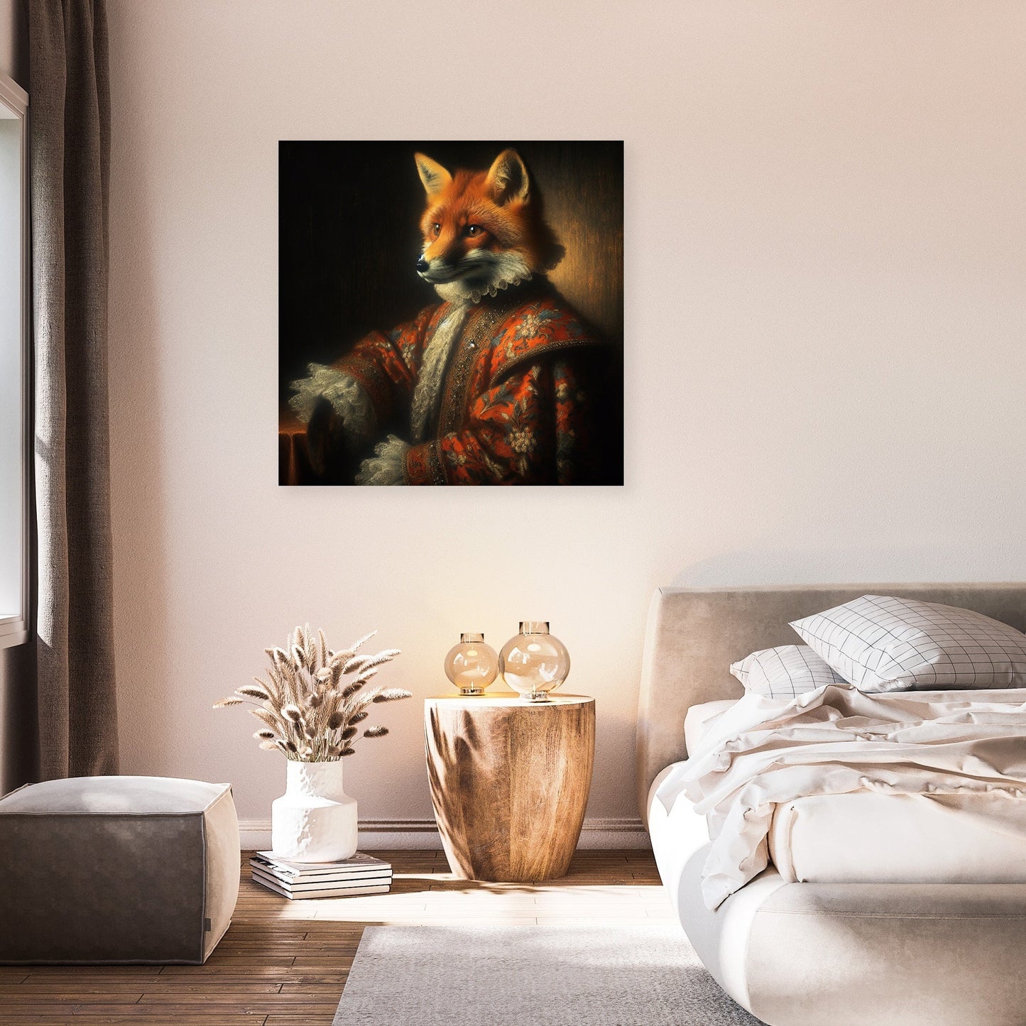 Regal Fox in Twilight Canvas