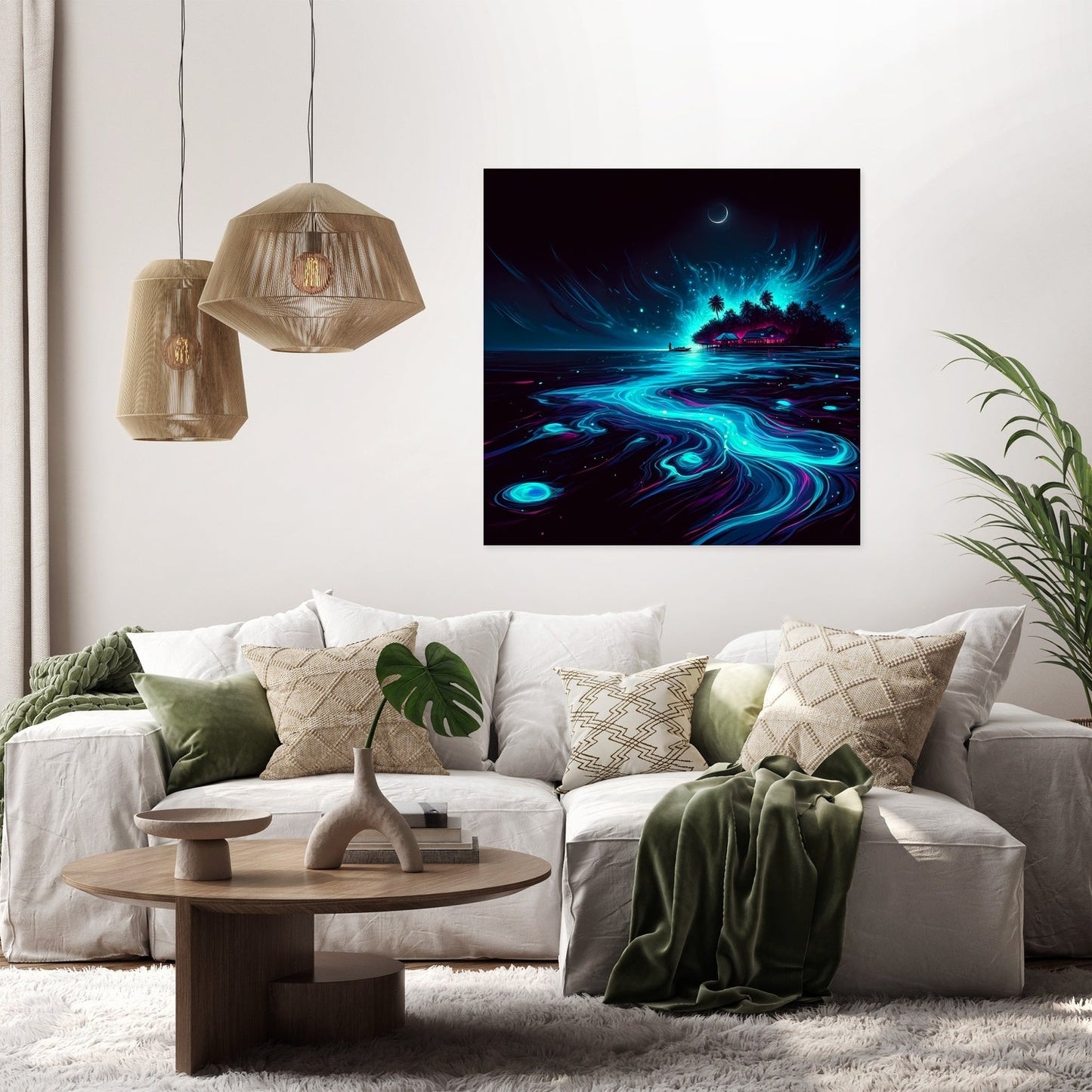 Vaadhoo Island Glow Canvas