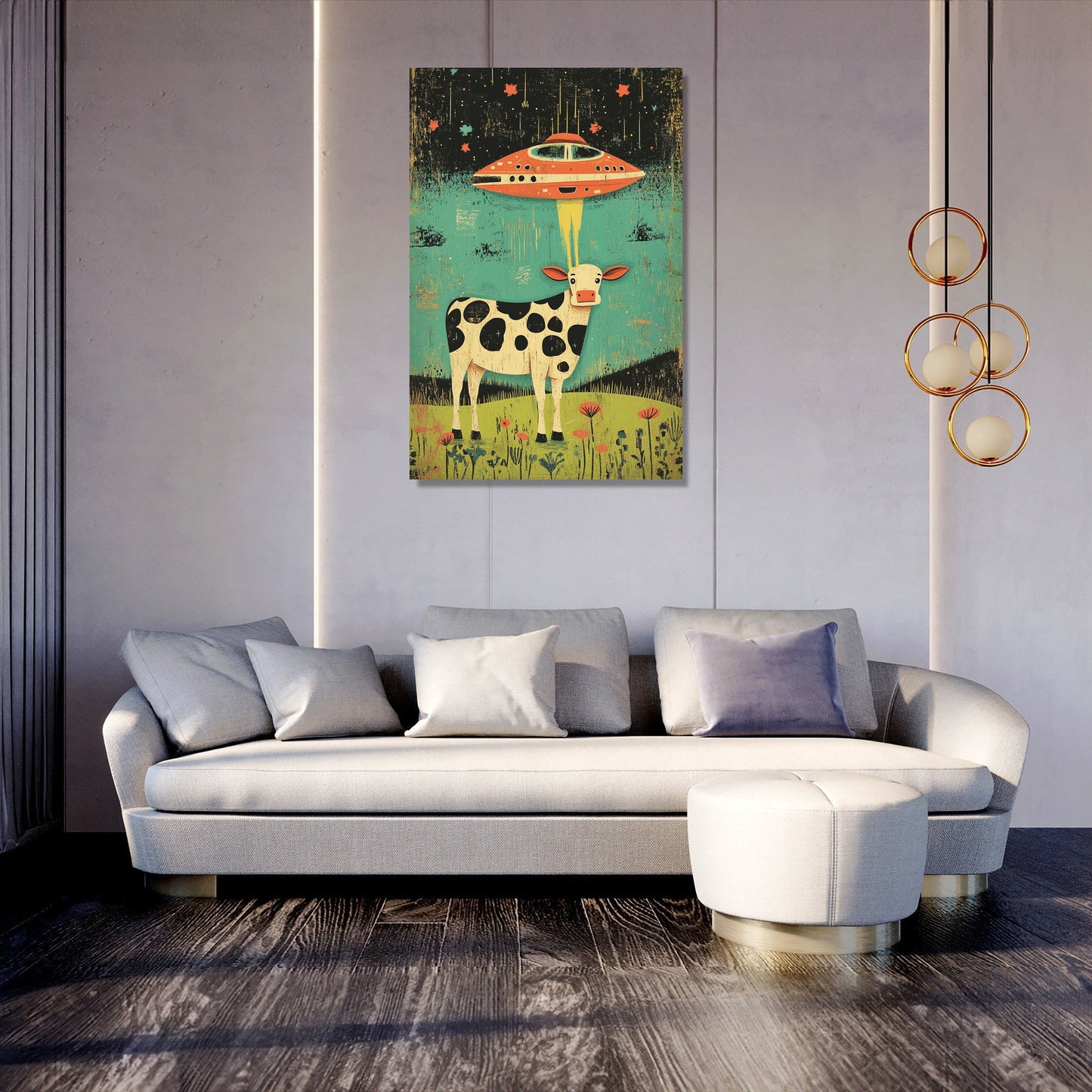 Cosmic Cow Canvas