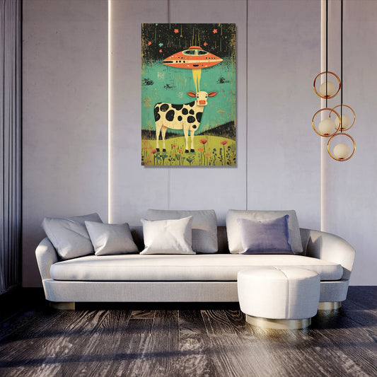 Cosmic Cow Canvas