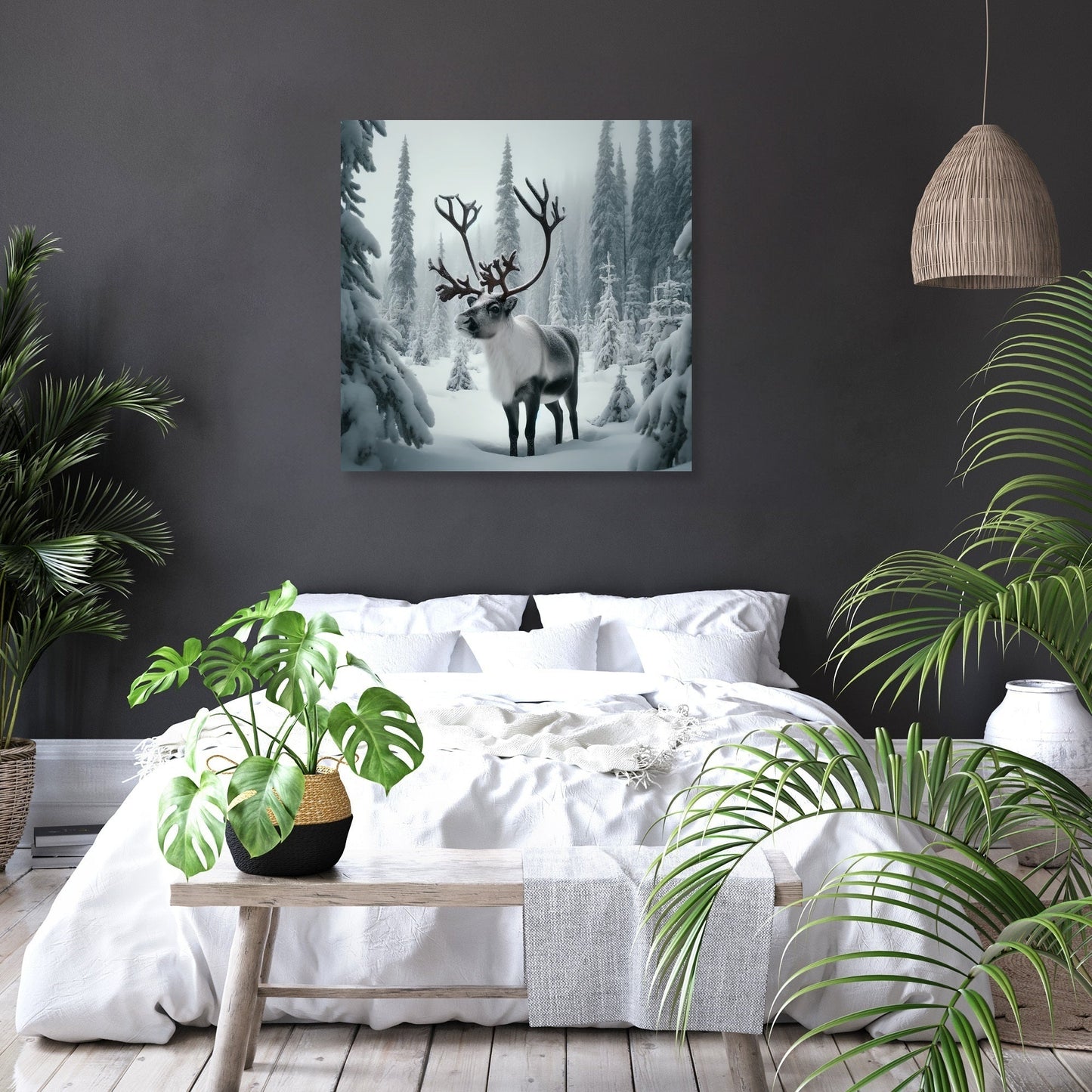 Reindeer Majesty Canvas