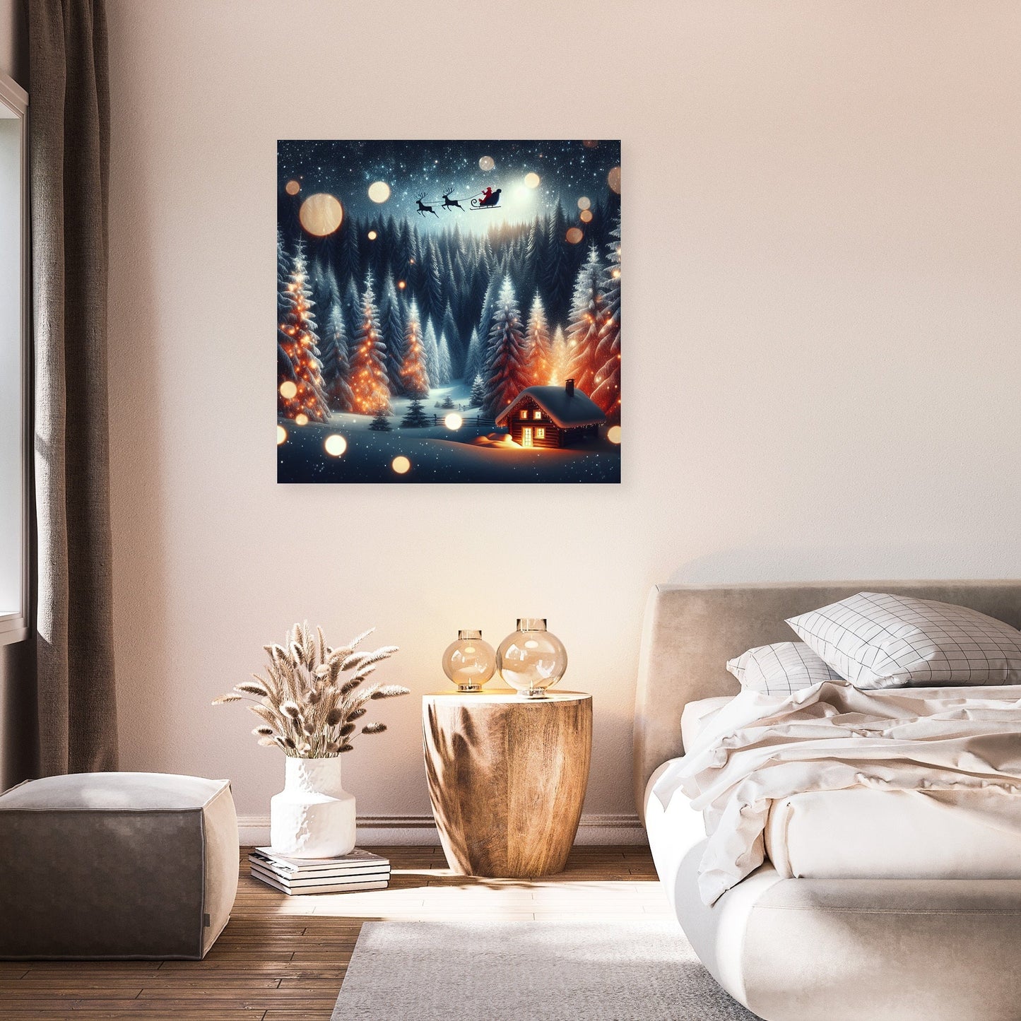 Moonlit Winter Wonderland Canvas
