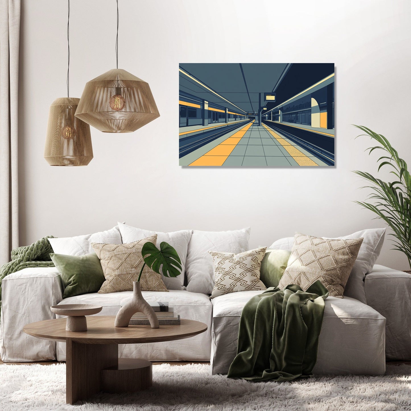 Underground Station Canvas