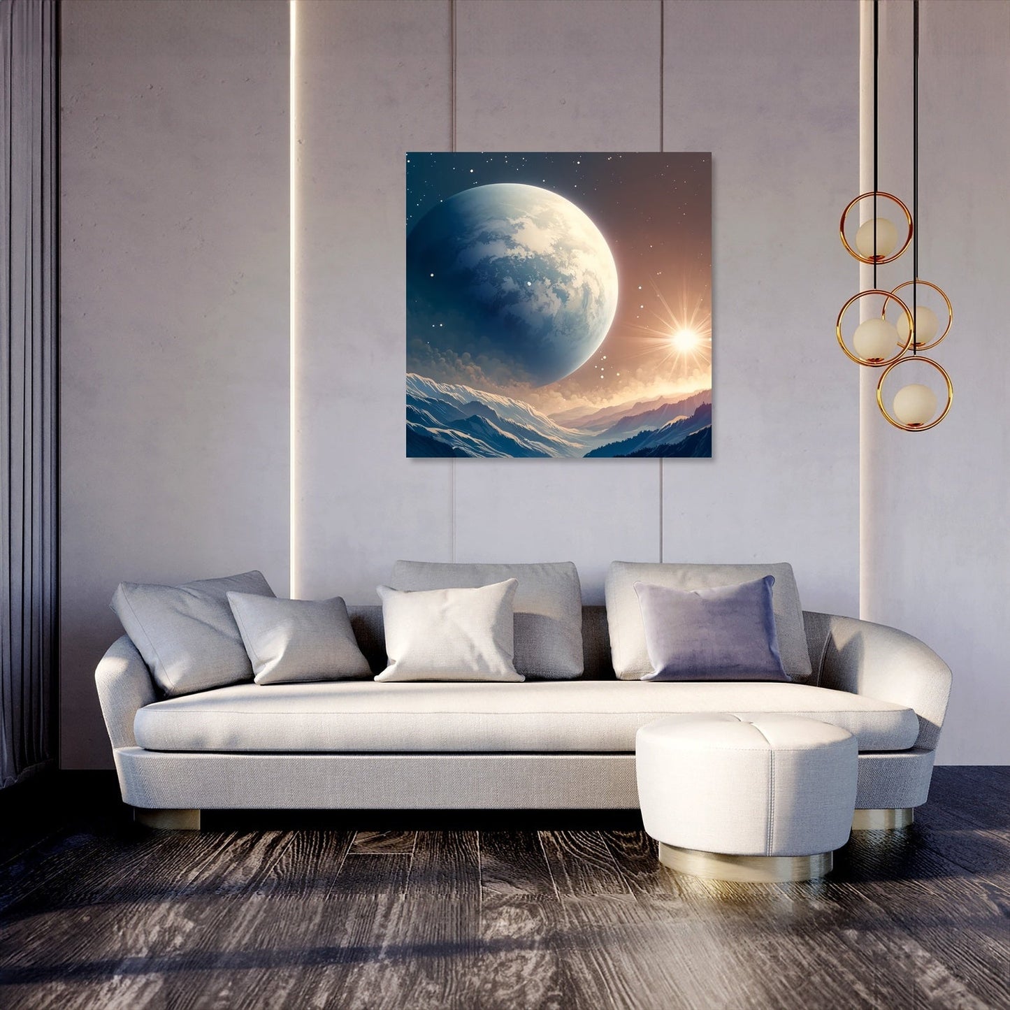 Planetary Serenity Canvas