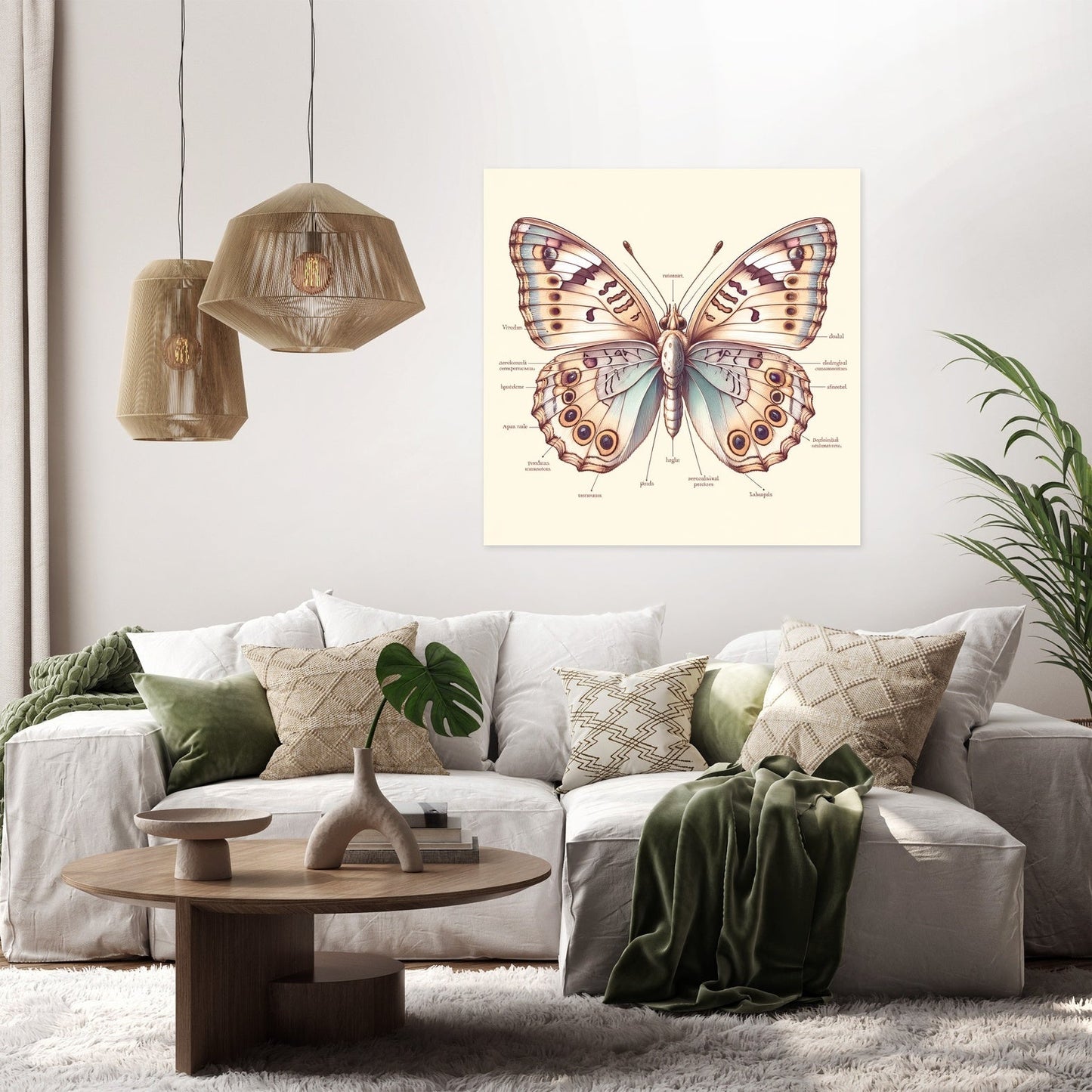 Butterfly Anatomy Canvas