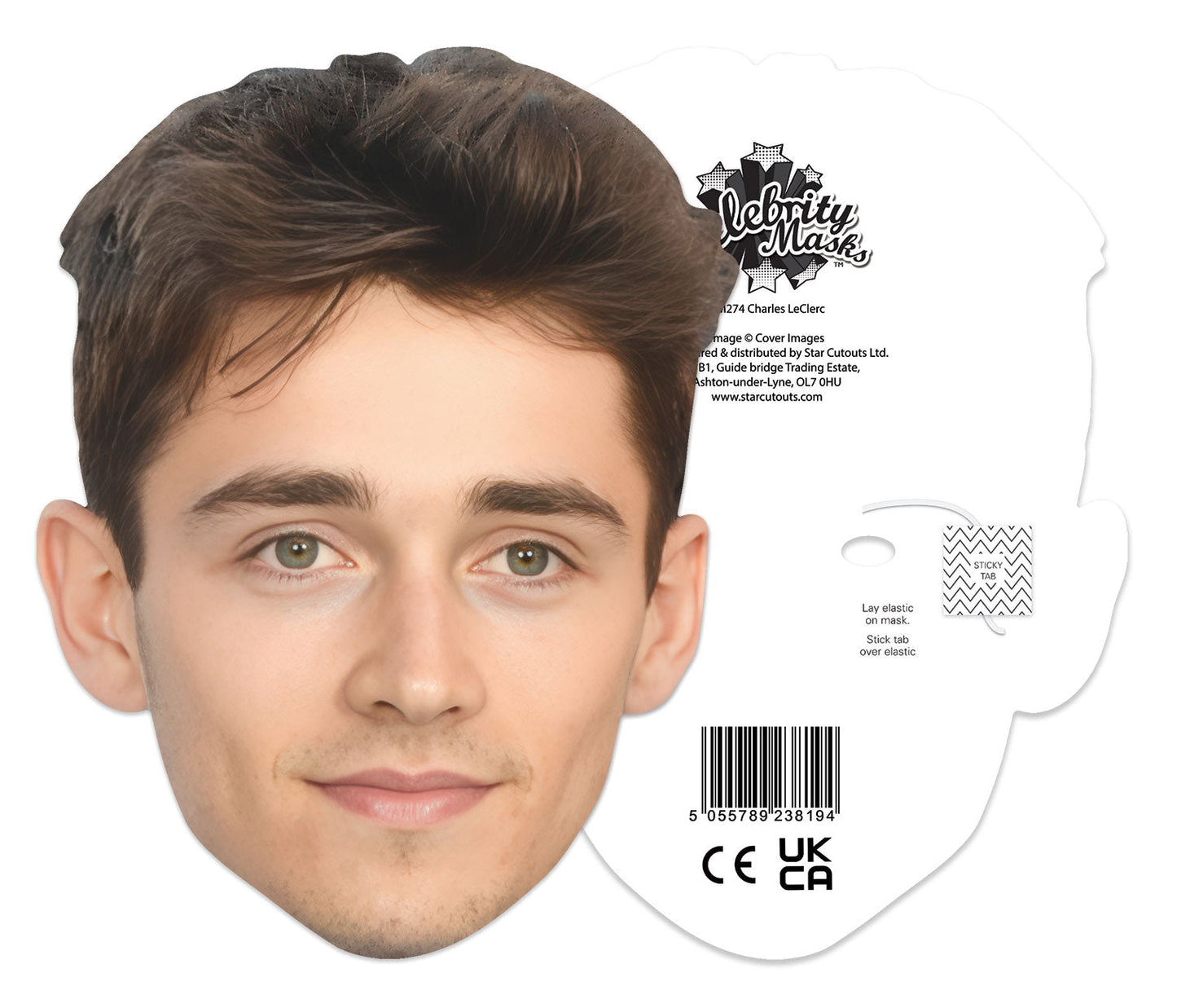 CM274 Charles LeClerc Cardboard Face Mask