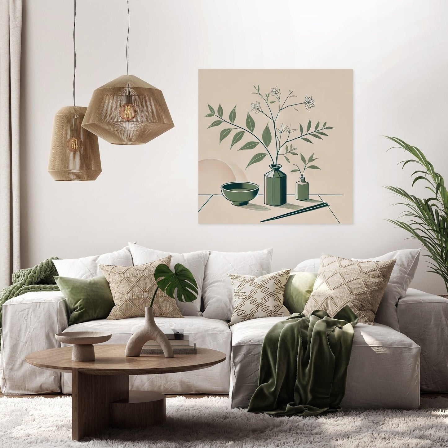 Minimalist Ikebana Canvas