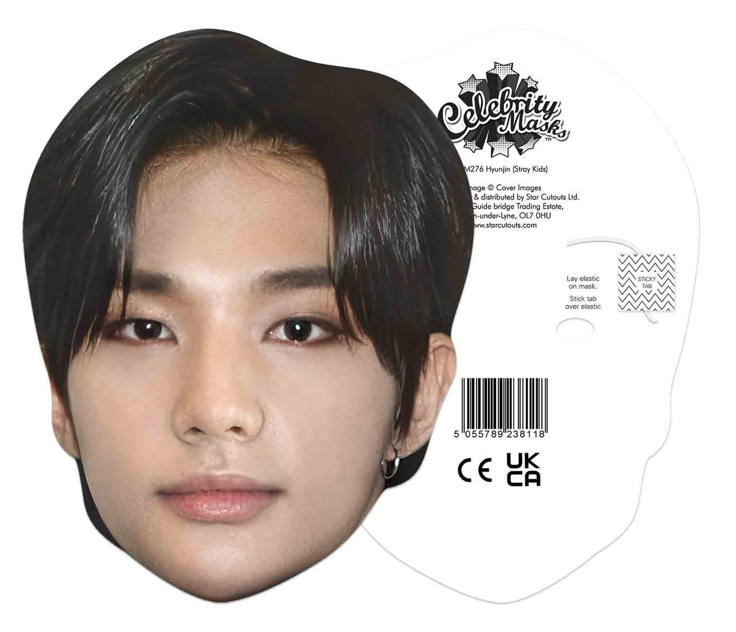 CMP21 Stray Kids  Six Cardboard Face Masks  - 2 x Felix, 2 x Han, 2 x Hyunjin