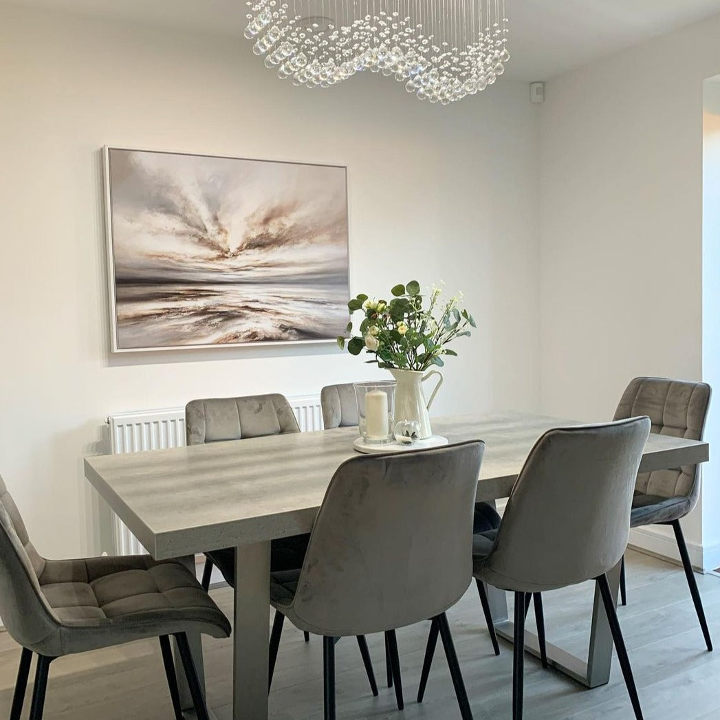 Drift Landscape Framed Printed Canvas