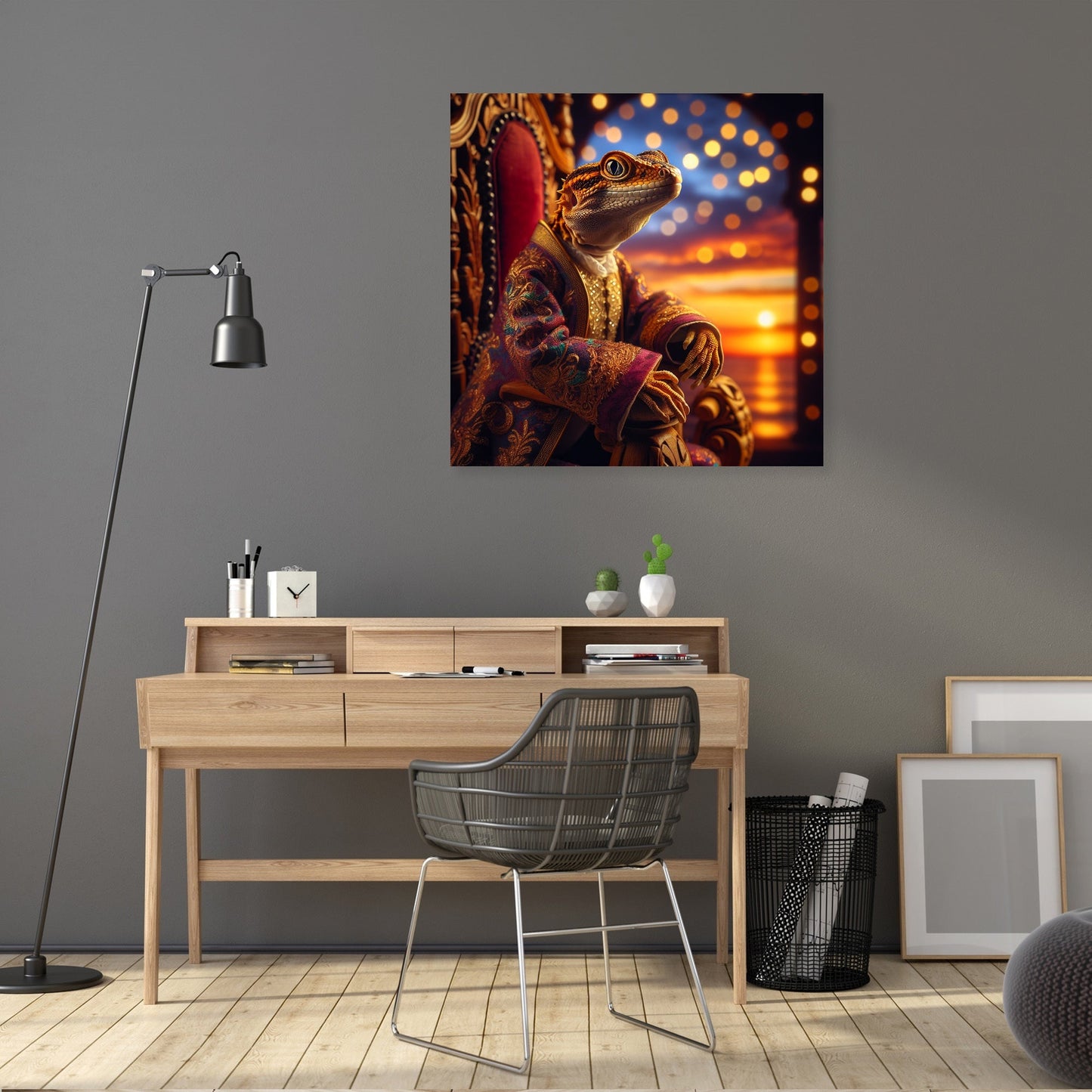 Regal Reptile Royalty Canvas