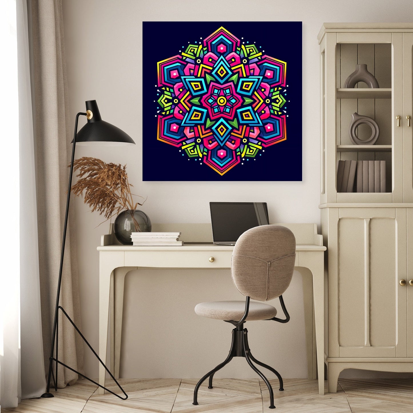 Vibrant Interlock Canvas