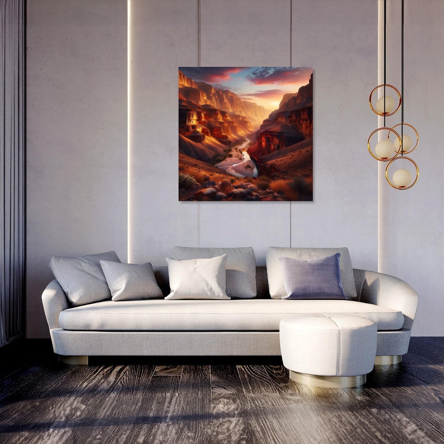 Golden Canyon Majesty Canvas