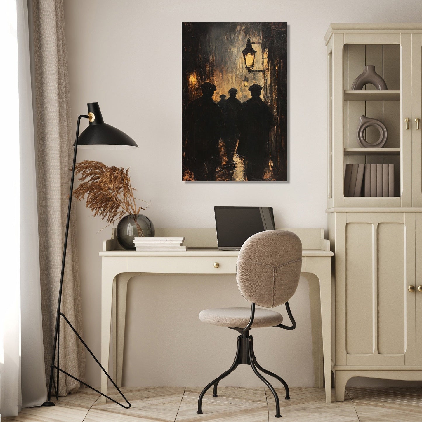 Silhouettes in Gaslight Canvas