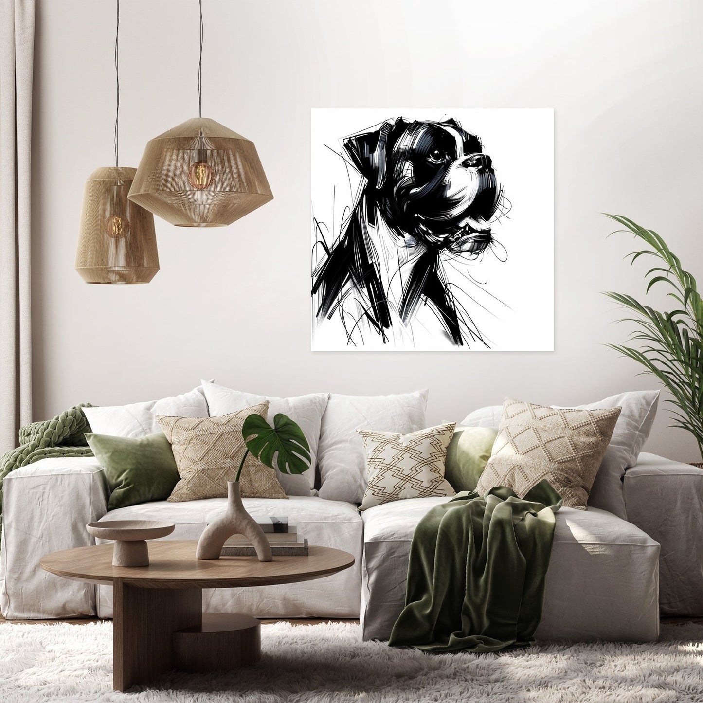 Echoes of Expression Emotional Boxer Canvas