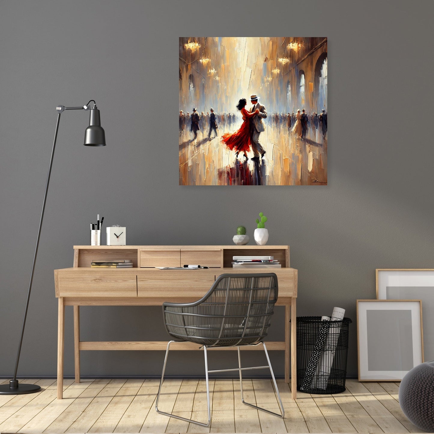 Golden Dance Impressionist Canvas