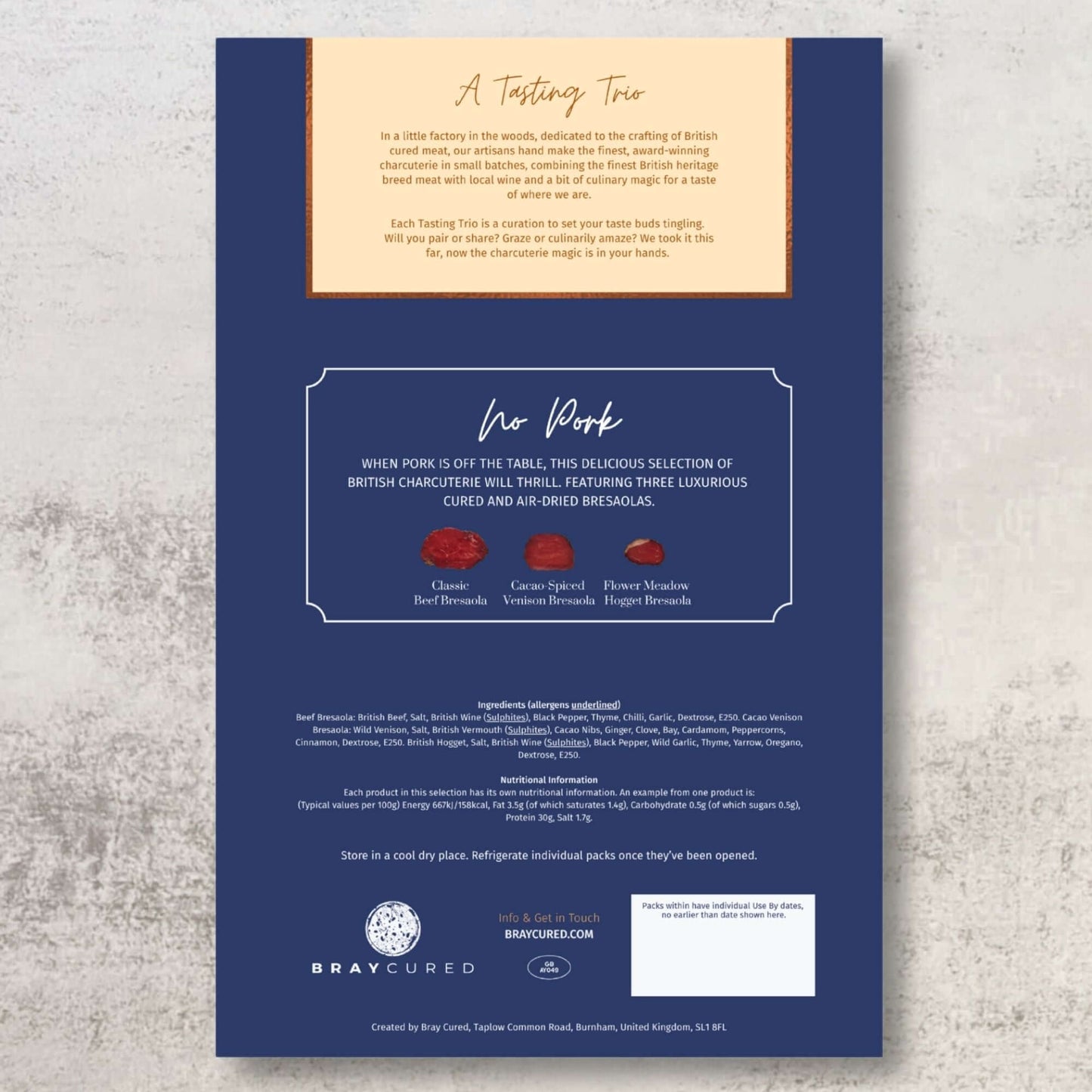 No Pork Tasting Trio