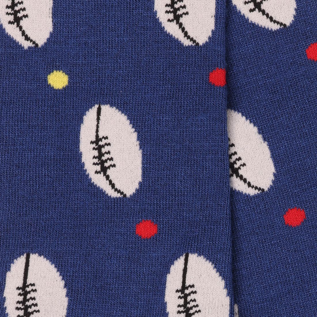 Rugby Ball Bamboo Socks (Comfort Cuff)
