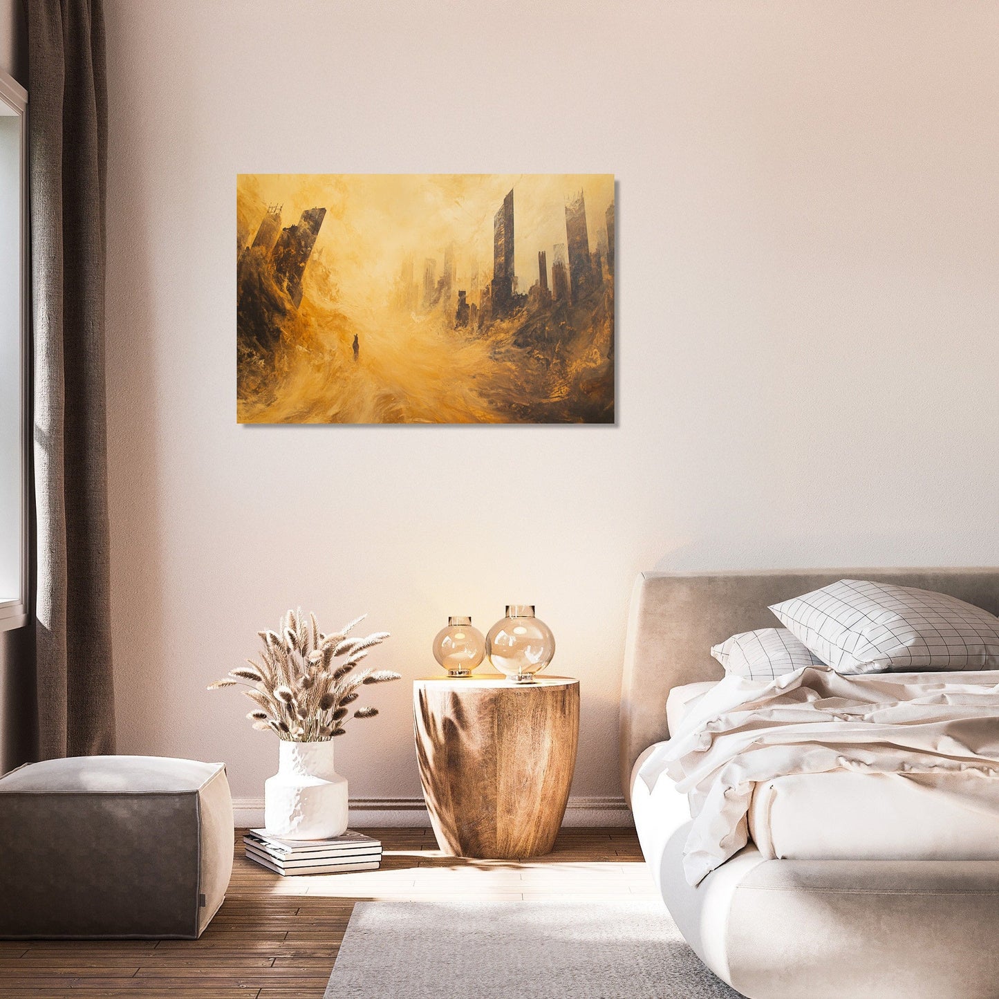Sandstorm Silhouette Canvas