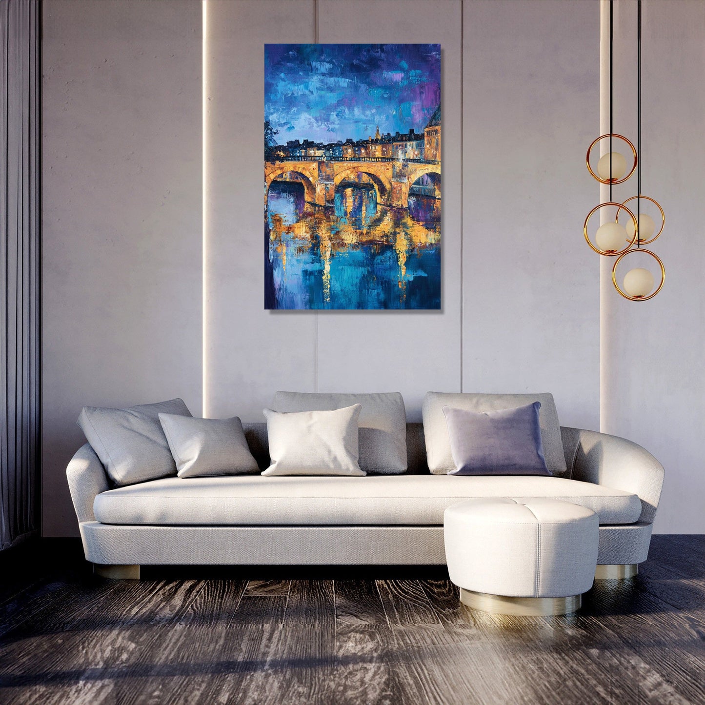 Pont Neuf Night Canvas