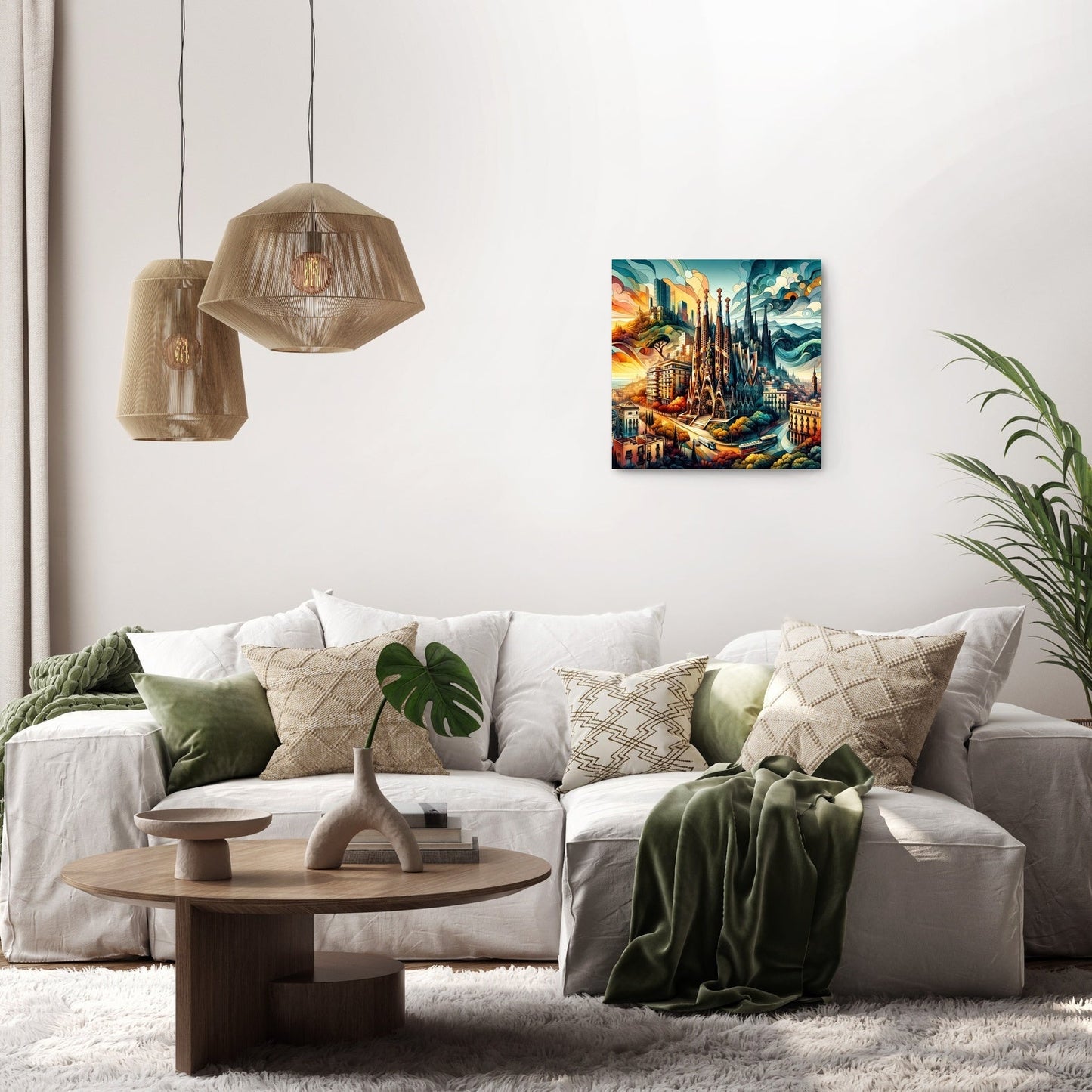 Barcelona Dreamscape Canvas