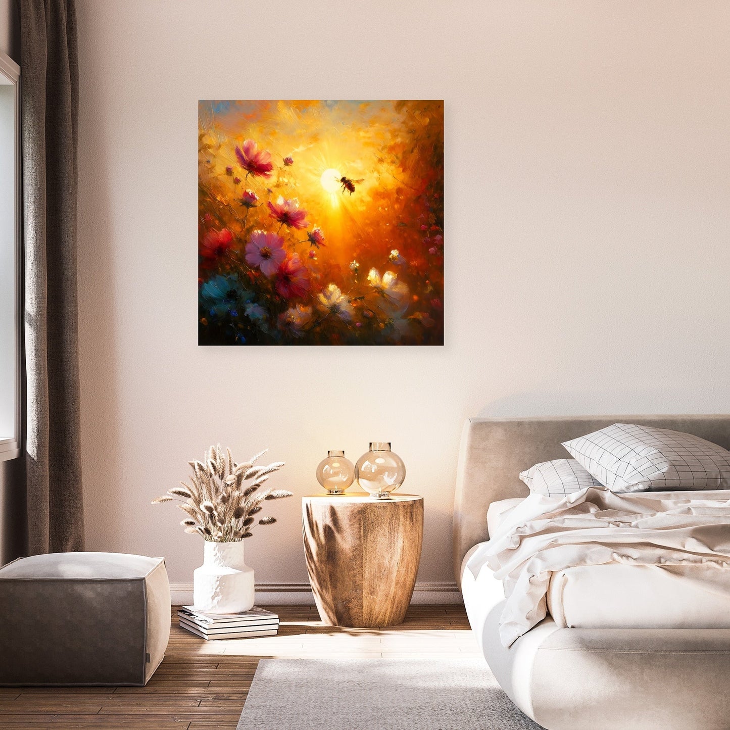 Golden Hour Bee Canvas