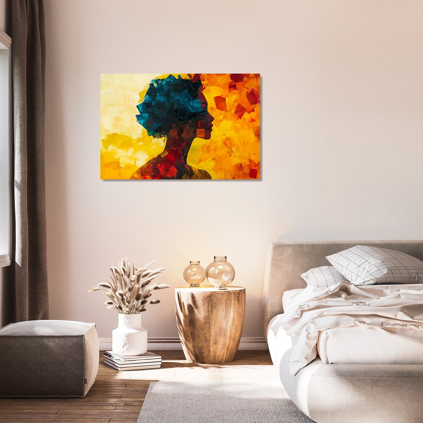 Geometric Silhouette Canvas