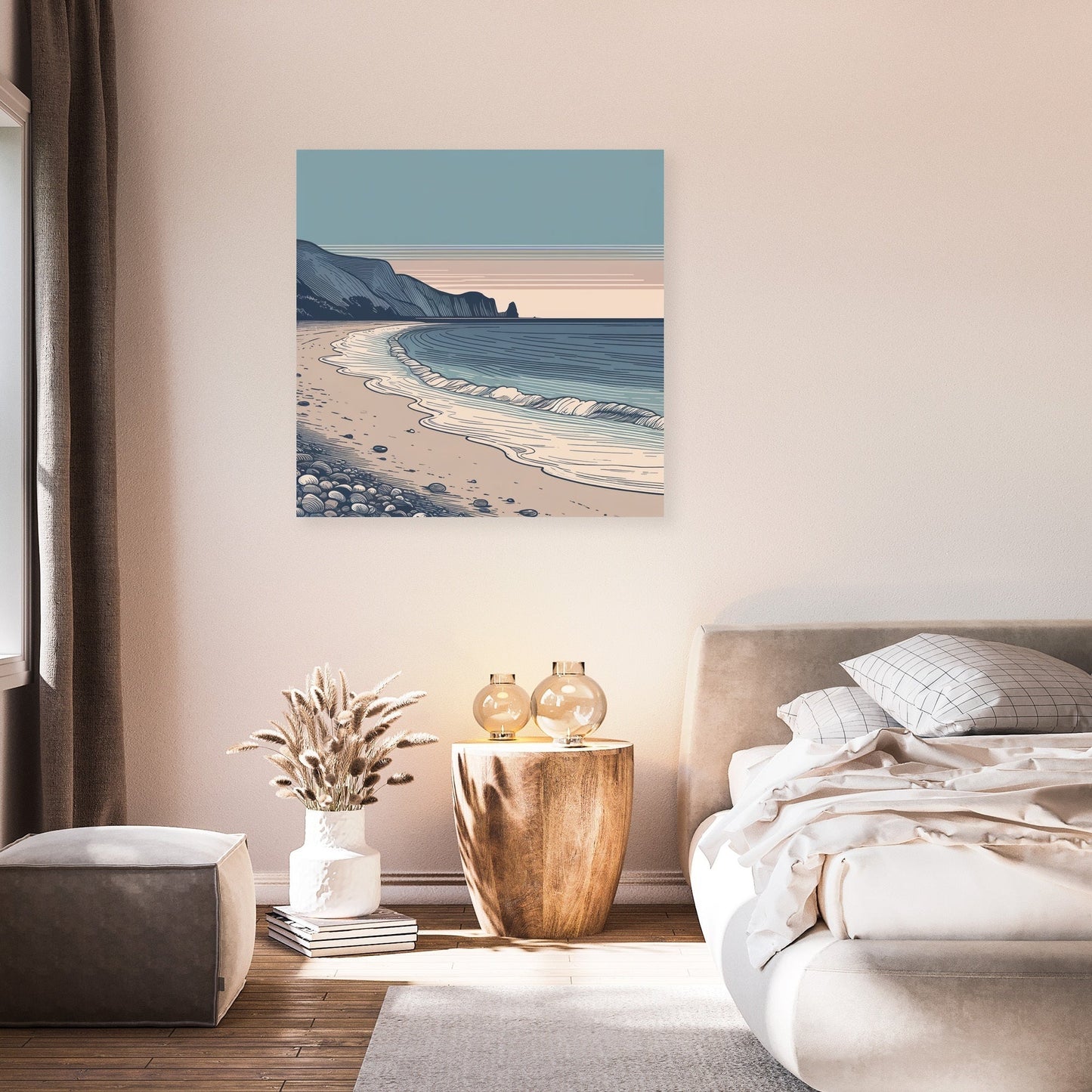 Dusk Coastline Canvas
