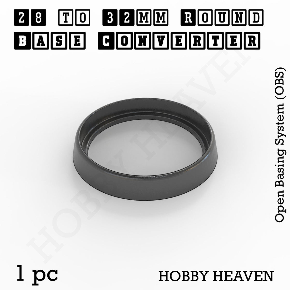 Round to Round Base Converters 3D Print Full Range