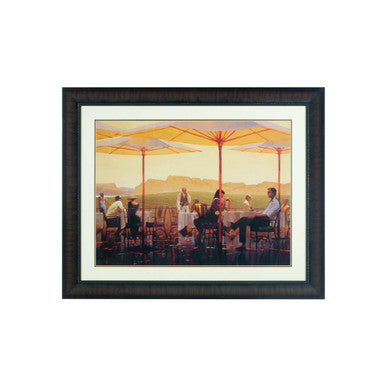 City Framed Winery Terrace Wall Art