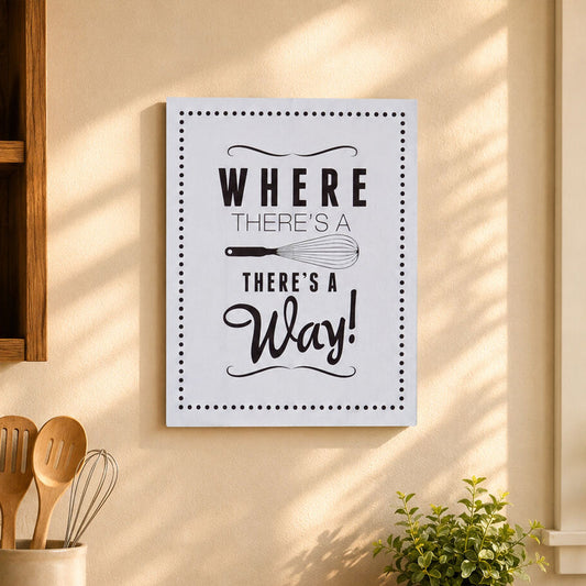 Where There's A Whisk Wall Plaque | Pun and Games