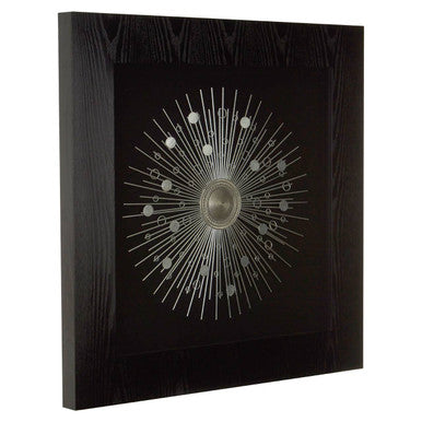 Framed Silver Abstract Wall Art | Nason