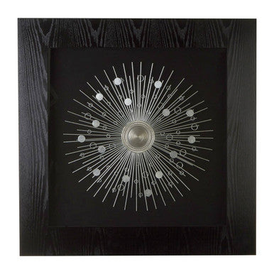 Framed Silver Abstract Wall Art | Nason