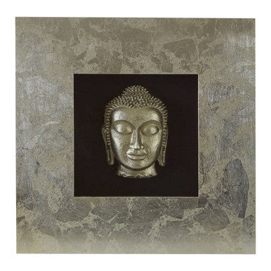 Framed Silver Buddha Wall Art | Nason